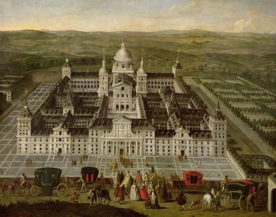 Veduta di El Escorial da Spanish School
